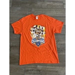 Houston Astros 2017 World Series Champions Orange T-Shirt Size Mens Large NWOT